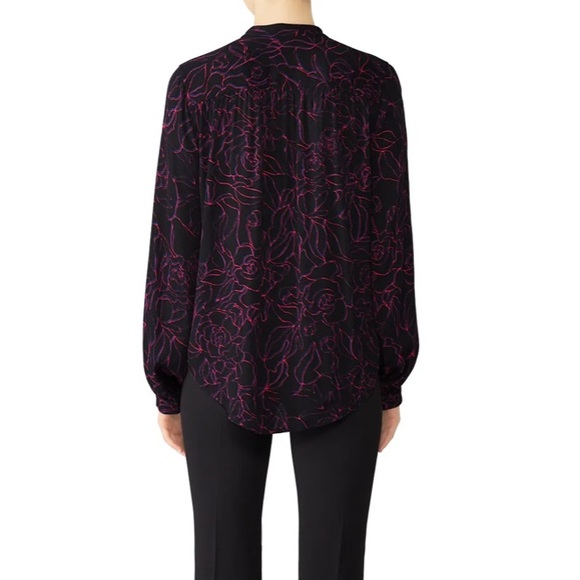 EQUIPMENT Cornelia Floral Long Sleeve Button Down Blouse Top - Picture 3 of 8